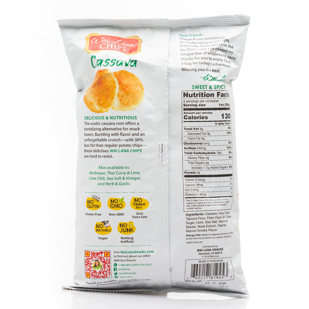 Wai Lana Cassava Chips Sweet and Spicy 85g