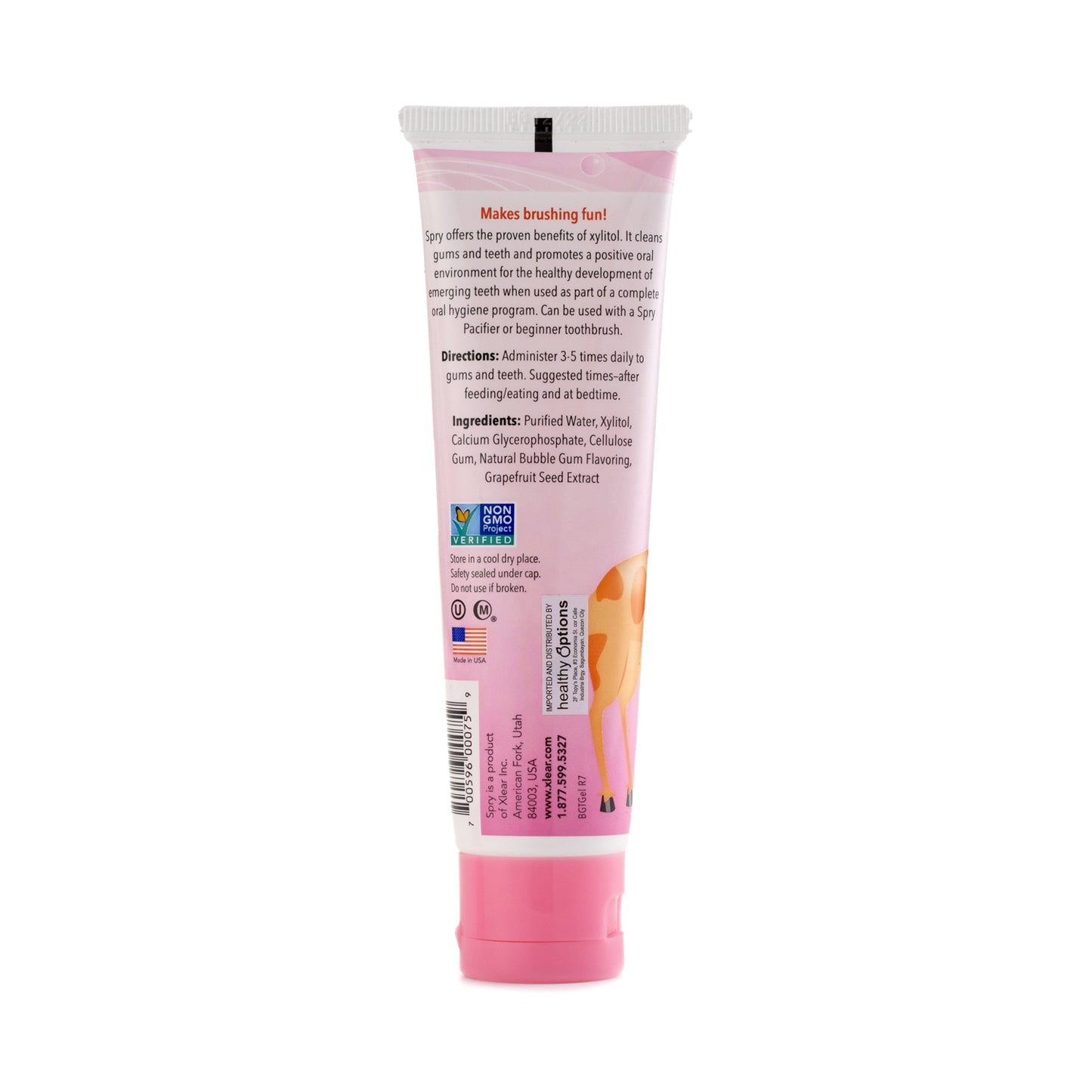 Spry Bubble Gum Toothgel 60ml