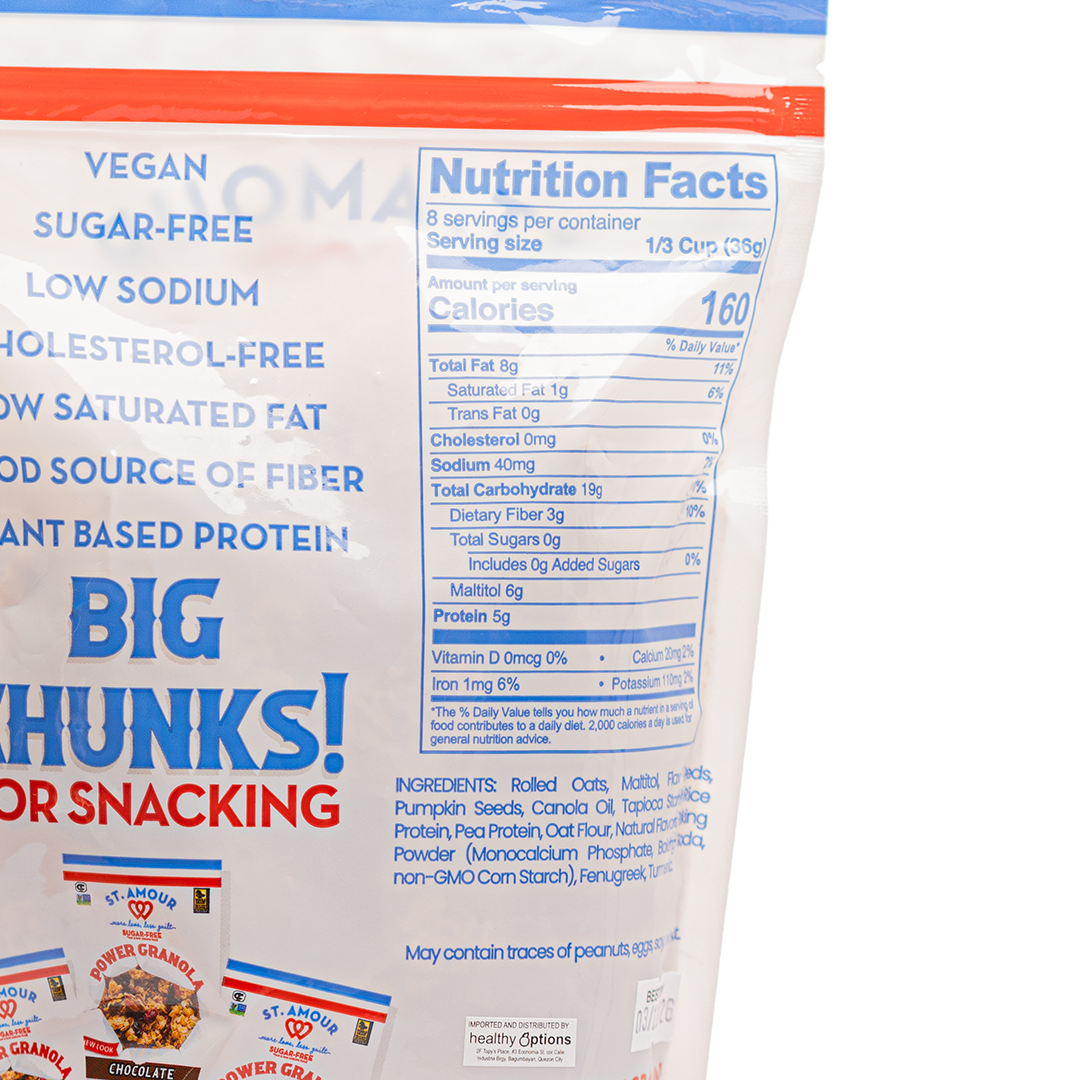 St. Amour Sugar-Free Basic Power Granola Original 283.5g