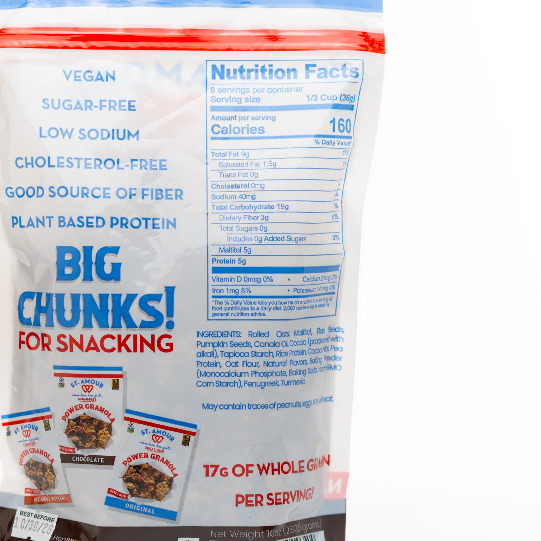 St. Amour Sugar-Free Basic Power Granola Chocolate Chip 283.5g