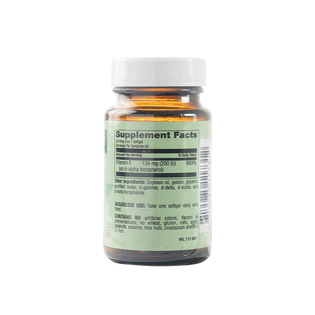 Healthy Options Vitamin E 200IU plus Mixed Tocopherols 60 Softgels