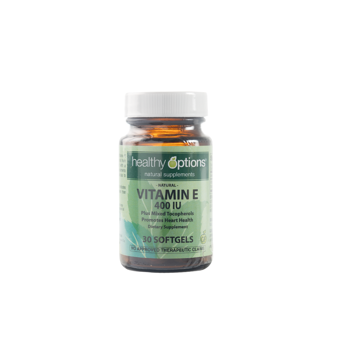 Healthy Options Vitamin E 400IU plus Mixed Tocopherols 30 Softgels