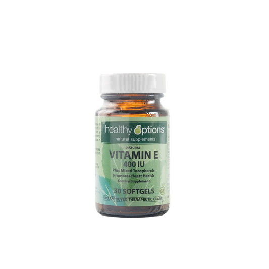 Healthy Options Vitamin E 400IU plus Mixed Tocopherols 30 Softgels
