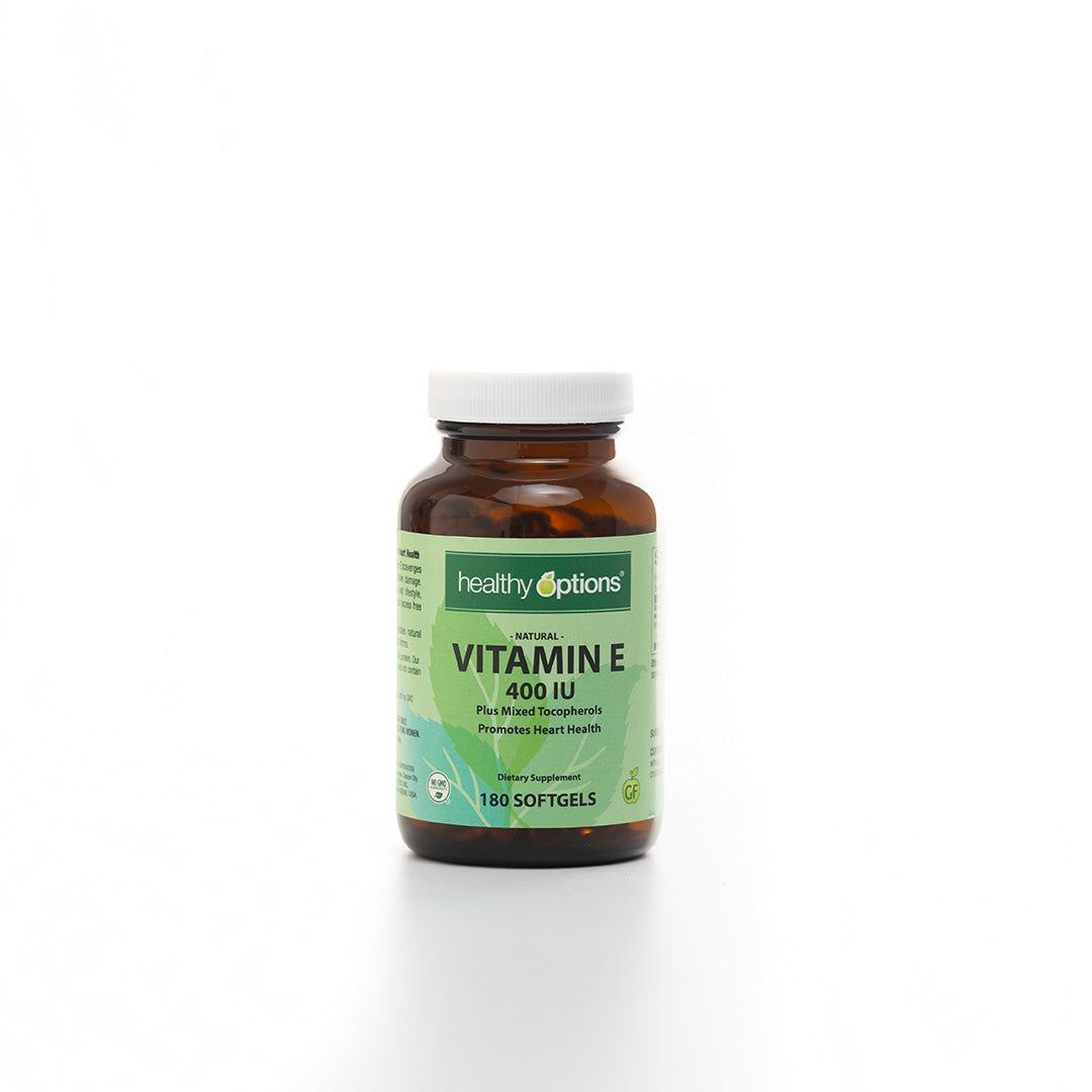 Healthy Options Vitamin E 400IU plus Mixed Tocopherols 180 Softgels