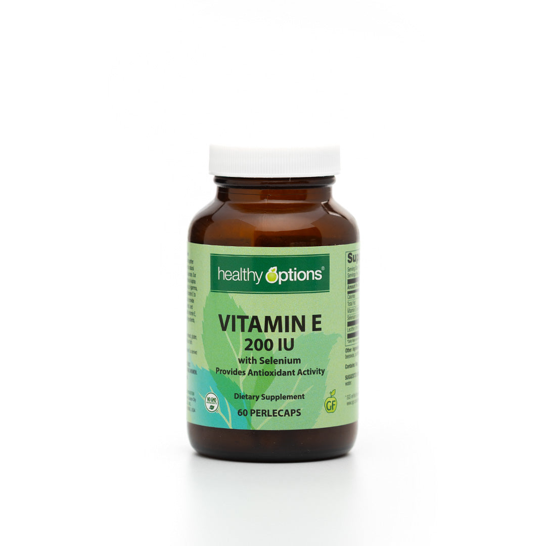 Healthy Options Vitamin E with Selenium 60 Capsules