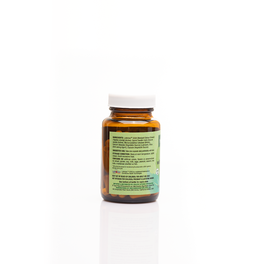 Healthy Options Lutein 20mg with Zeaxanthin 60 Capsules