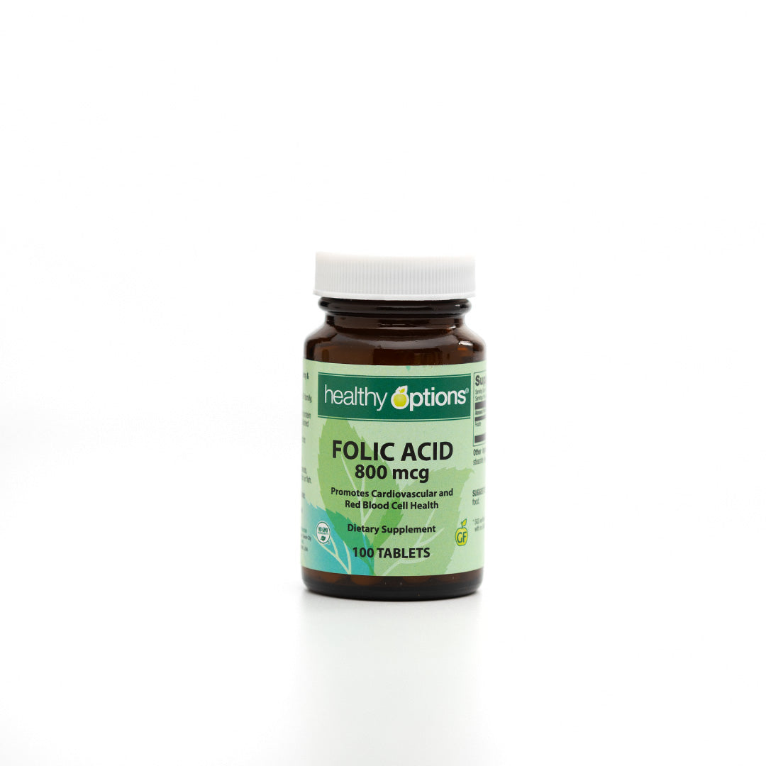 Healthy Options Folic Acid 800mcg 100 Tablets
