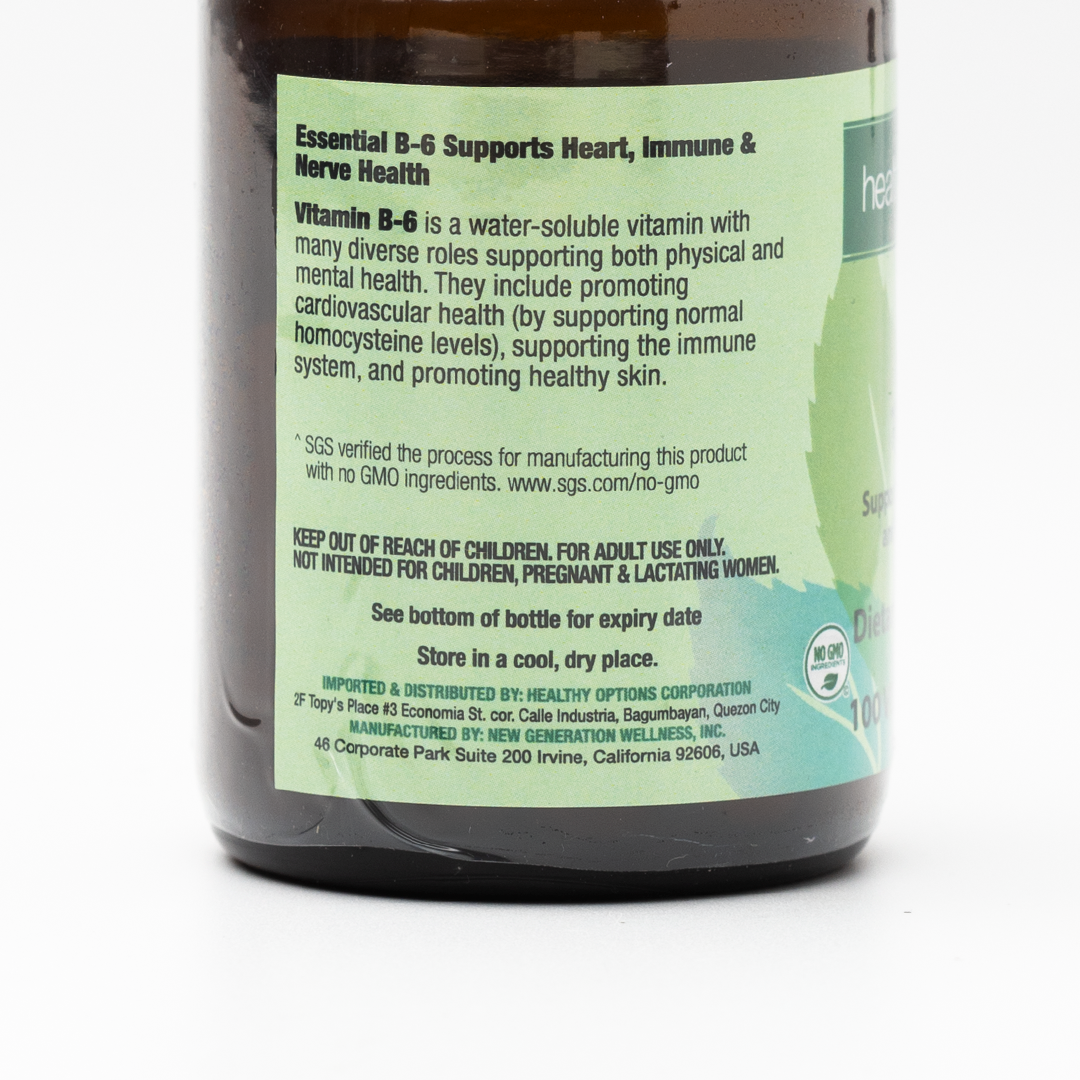 Healthy Options Vitamin B6 100mg 100 Tablets