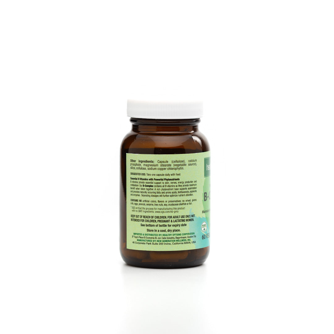 Healthy Options Phytonutrient Based B Complex 60 Capsules