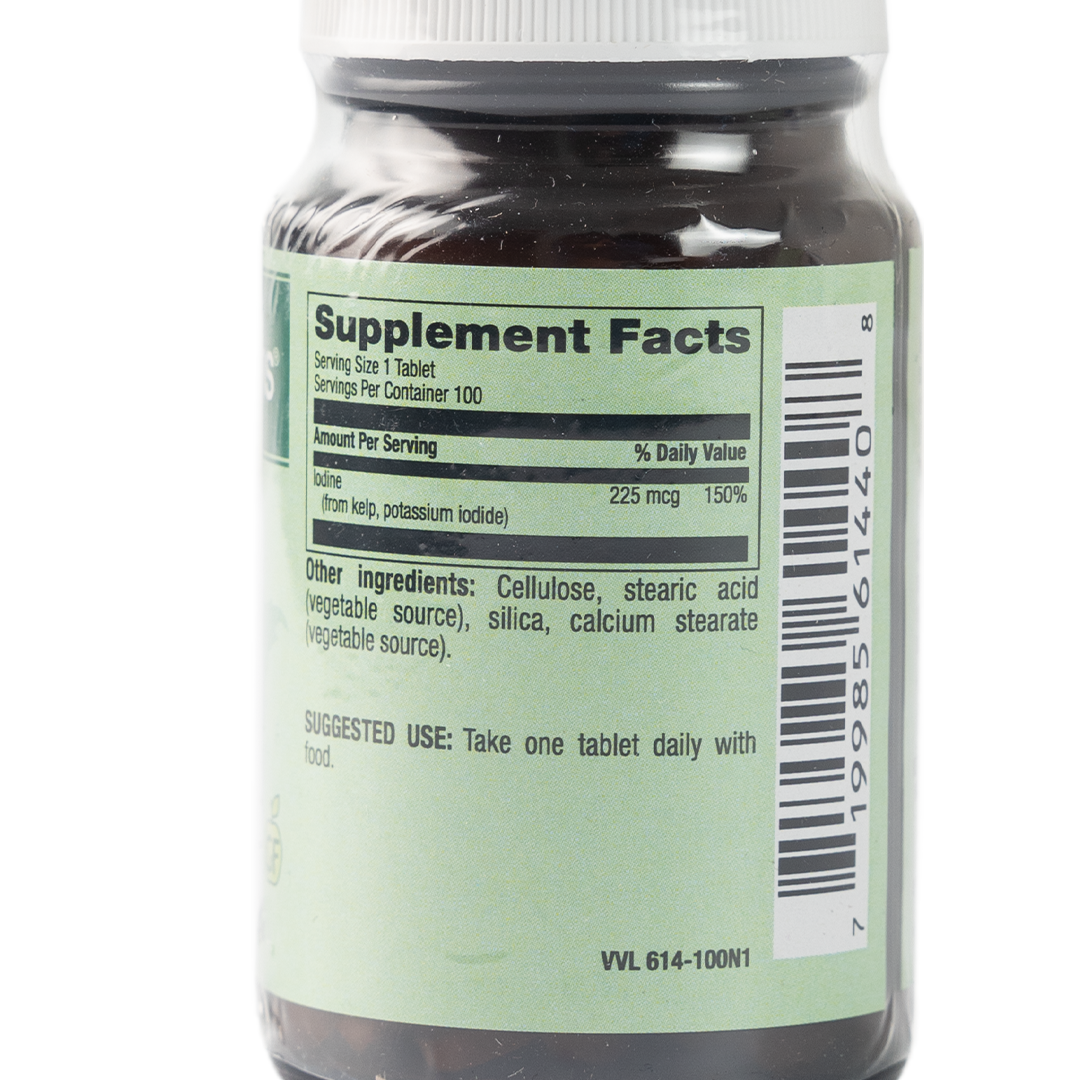 Healthy Options Kelp with Iodine 100 Vegan Tablets