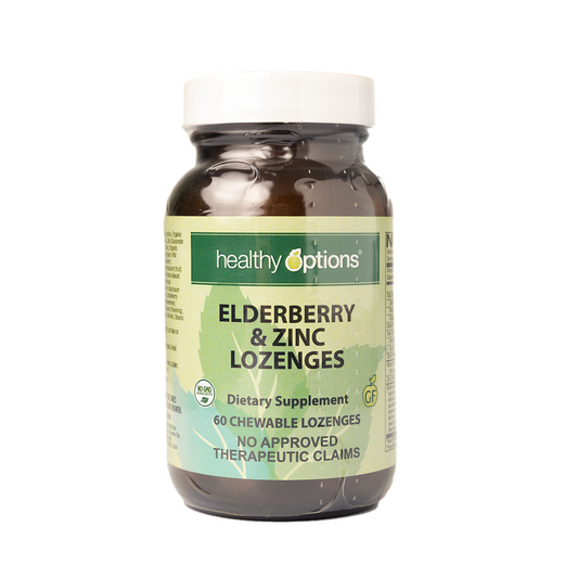 Healthy Options Zinc Elderberry Lozenges 60CT