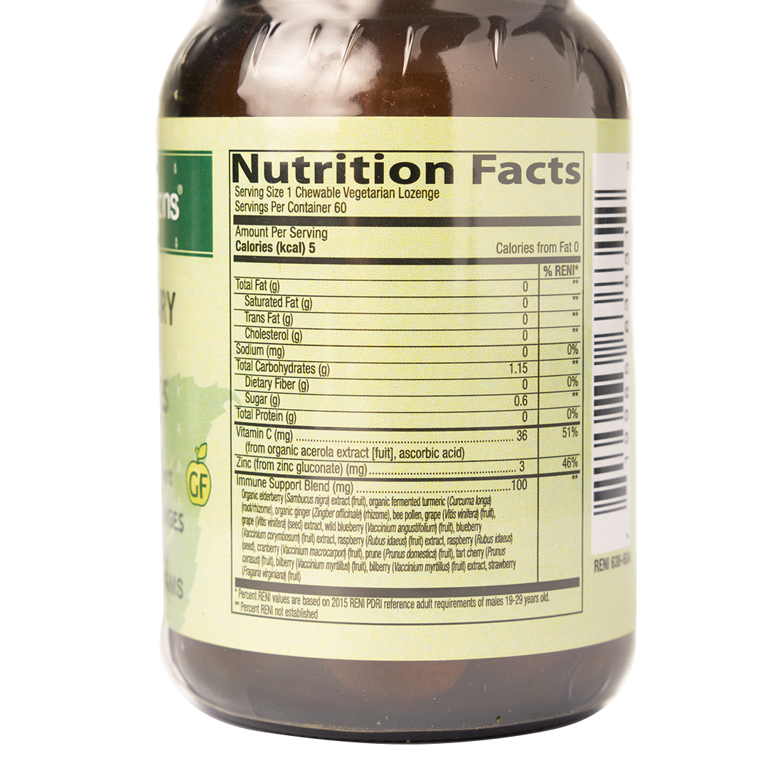 Healthy Options Zinc Elderberry Lozenges 60CT