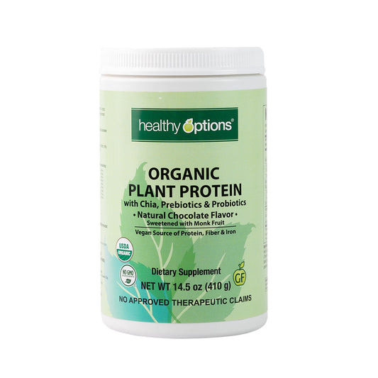 Healthy Options Organic Plant Protein Powder Chocolate 410g