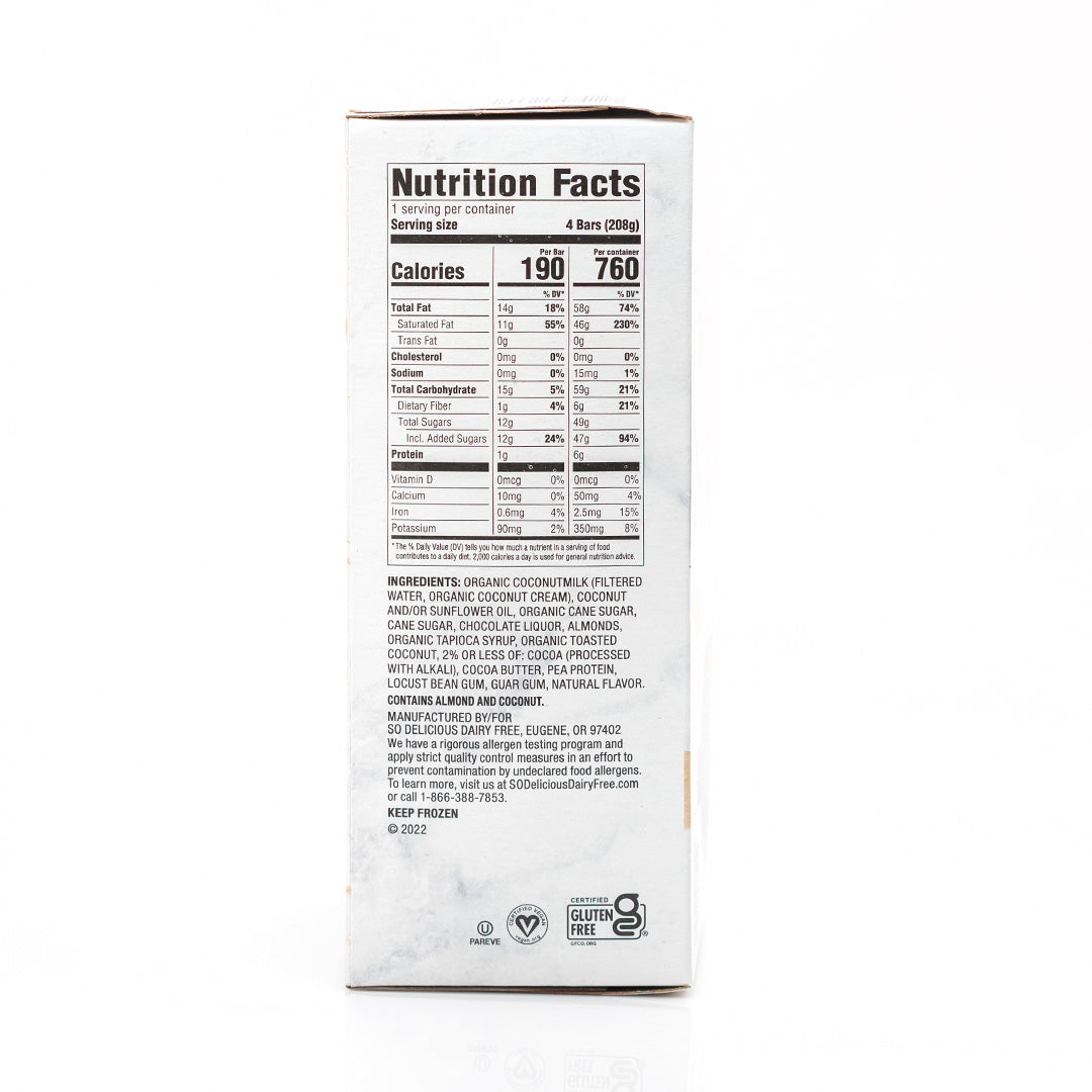 So Delicious Coconut Almond Dipped Ice Cream Bars 4 - 68ml