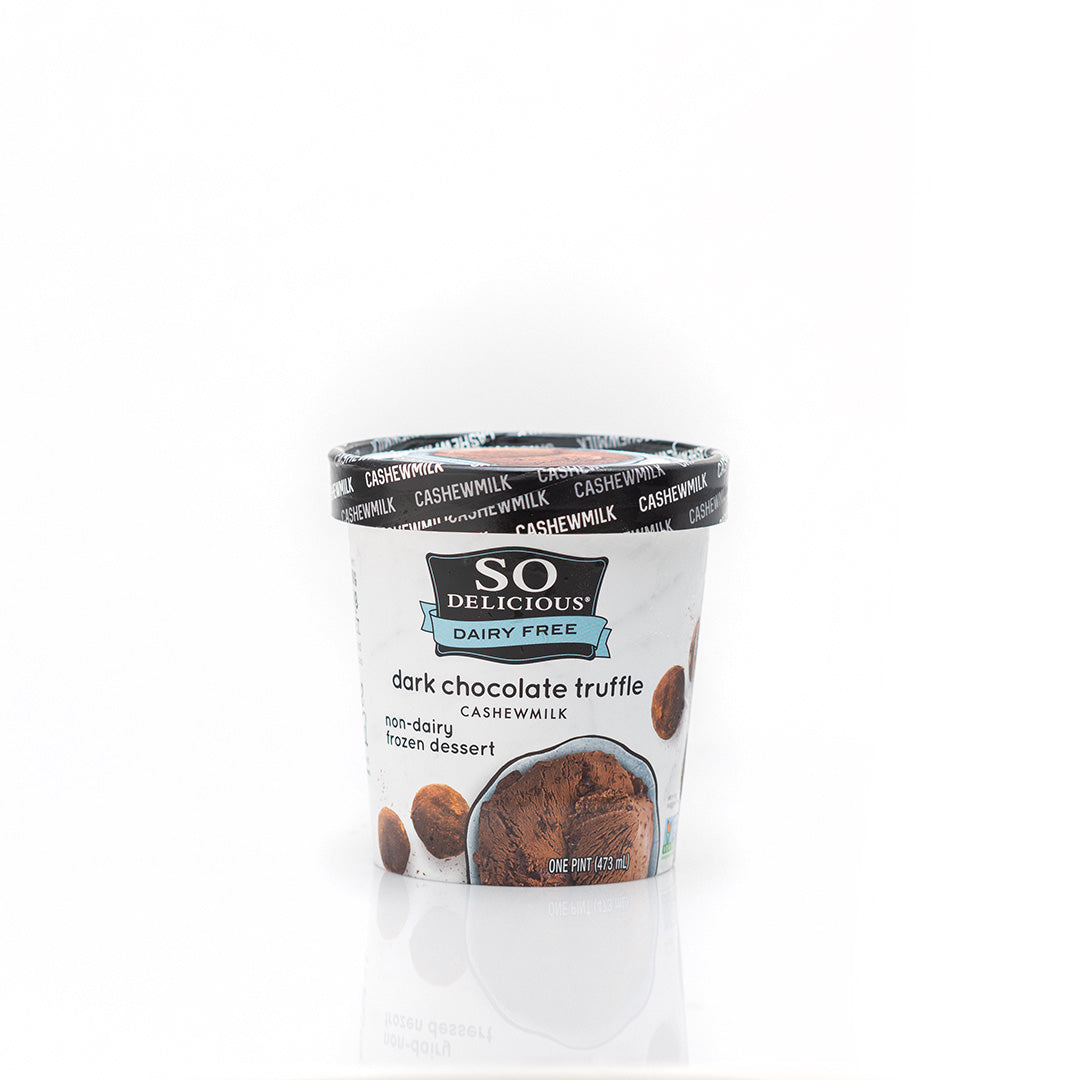 So Delicious Dark Chocolate Truffle Ice Cream Pint 473ml