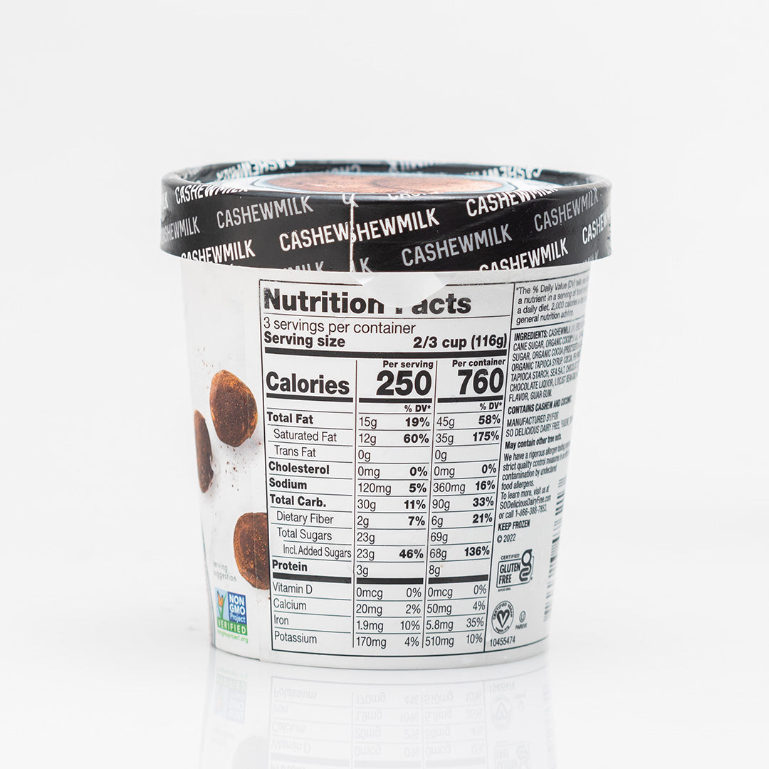 So Delicious Dark Chocolate Truffle Ice Cream Pint 473ml