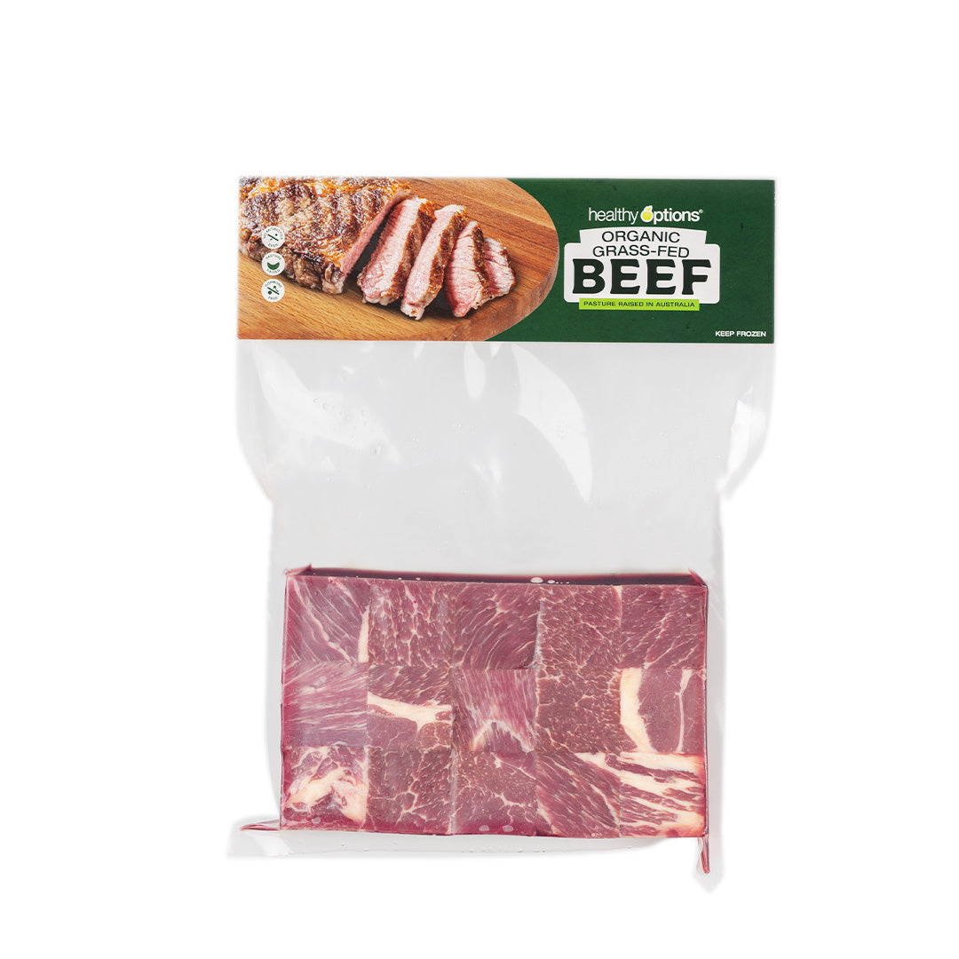 Frozen Healthy Options Beef Braising Cubes 650g