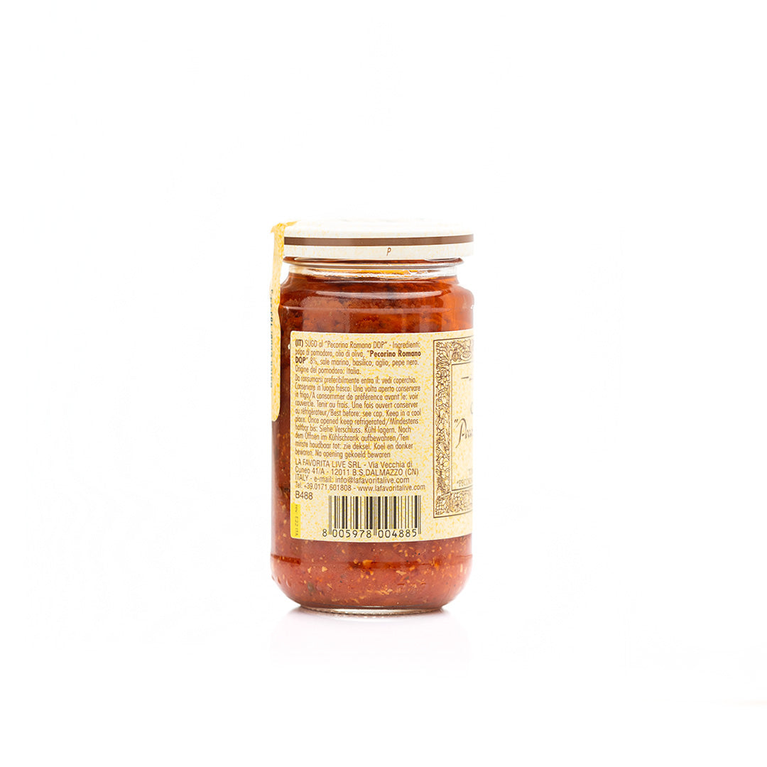 La Favorita Tomato Sauce with Pecorino Romano DOP Cheese 180g