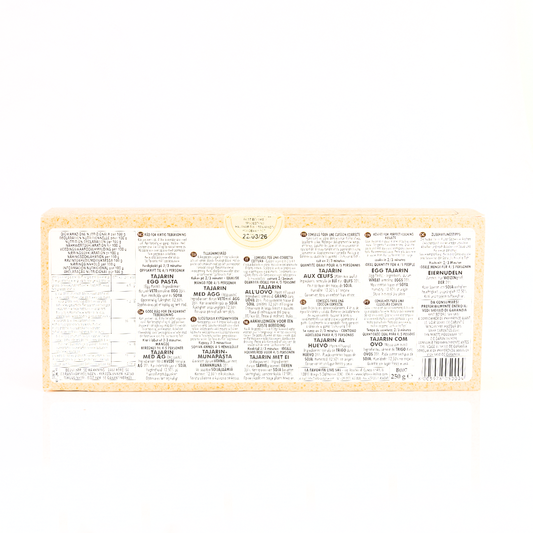 La Favorita Egg Tajarin Pasta 250g