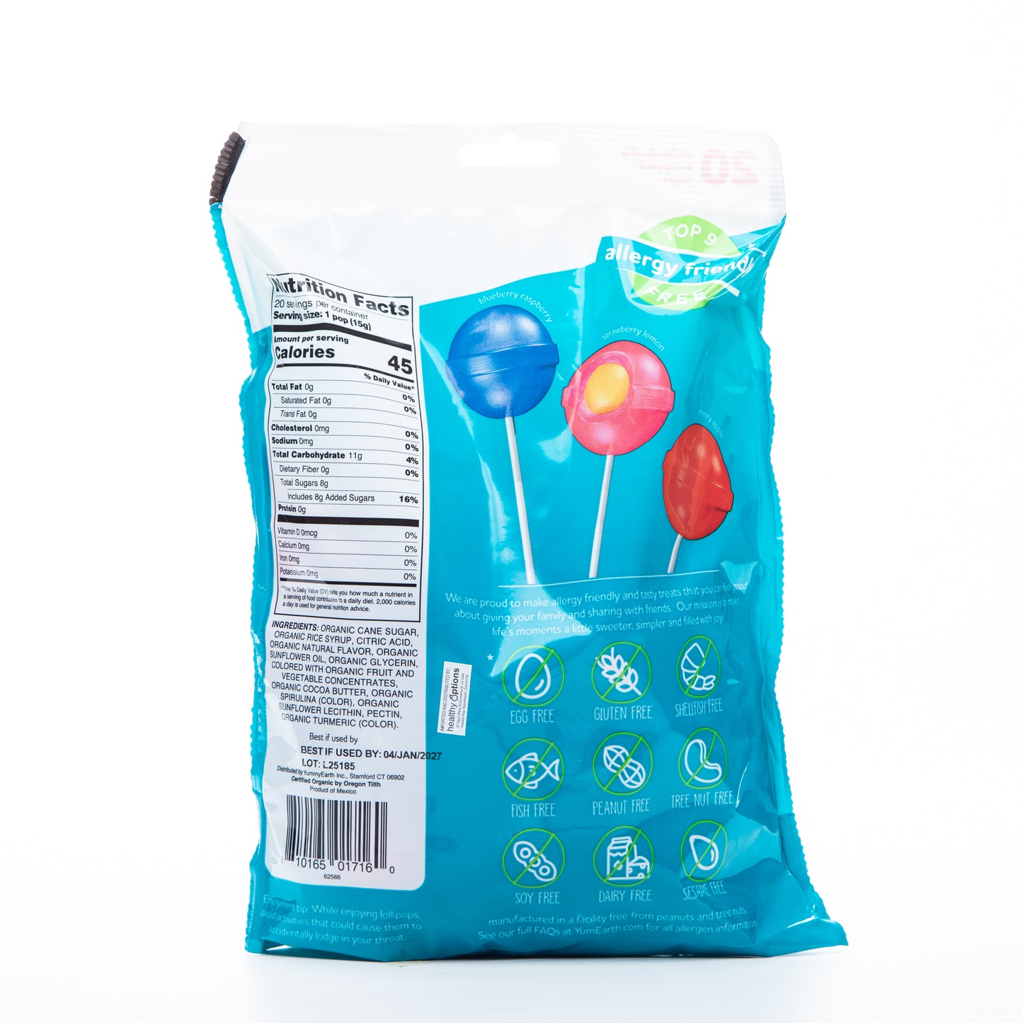Yum Earth Organic Duo Pops 300g