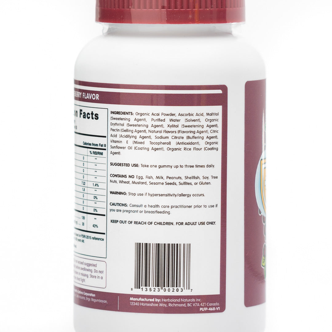 Herbaland Acai Berry Antioxidant 90 Gummies