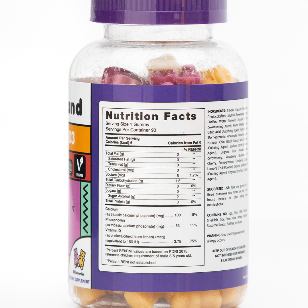 Herbaland Kids Calcium D3 90 Gummies