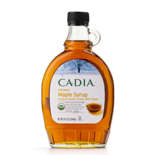 Cadia Organic Maple Syrup Amber Color, Rich Taste 354mL