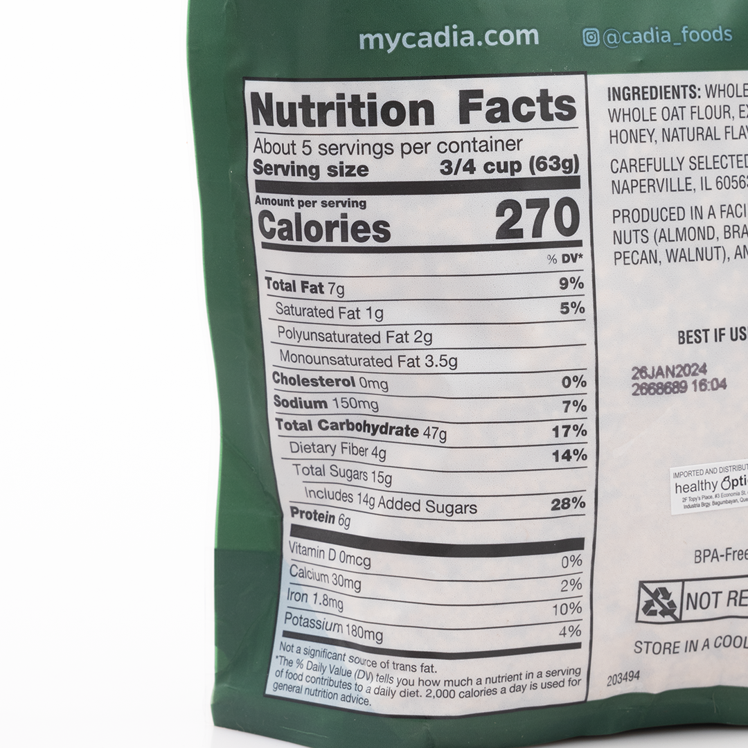 Cadia Honey Oat Granola 340g