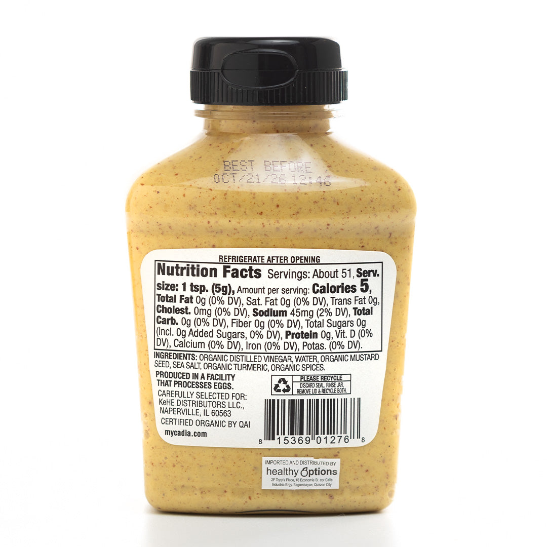 Cadia Organic Spicy Brown Mustard 227g