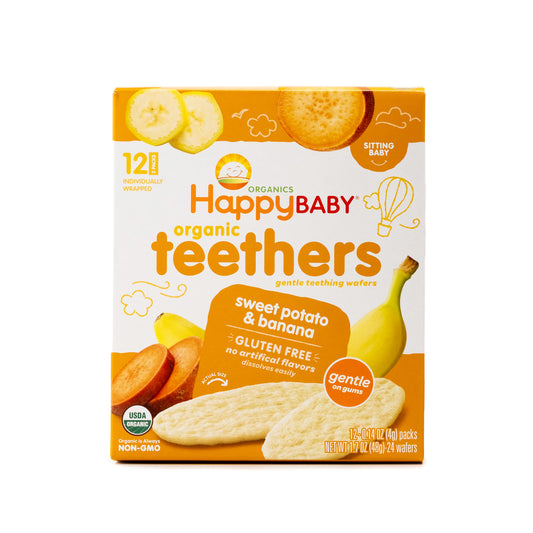 Happy Baby Organic Teethers Sweet Potato & Banana 48g