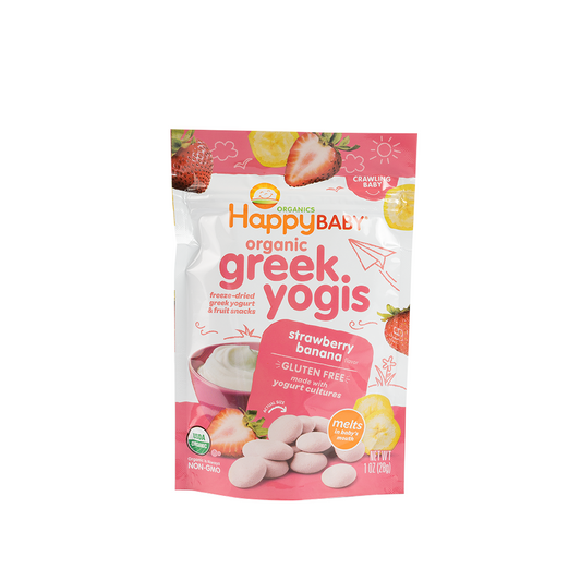 Happy Baby Organic Greek Yogis Strawberry Banana 28g