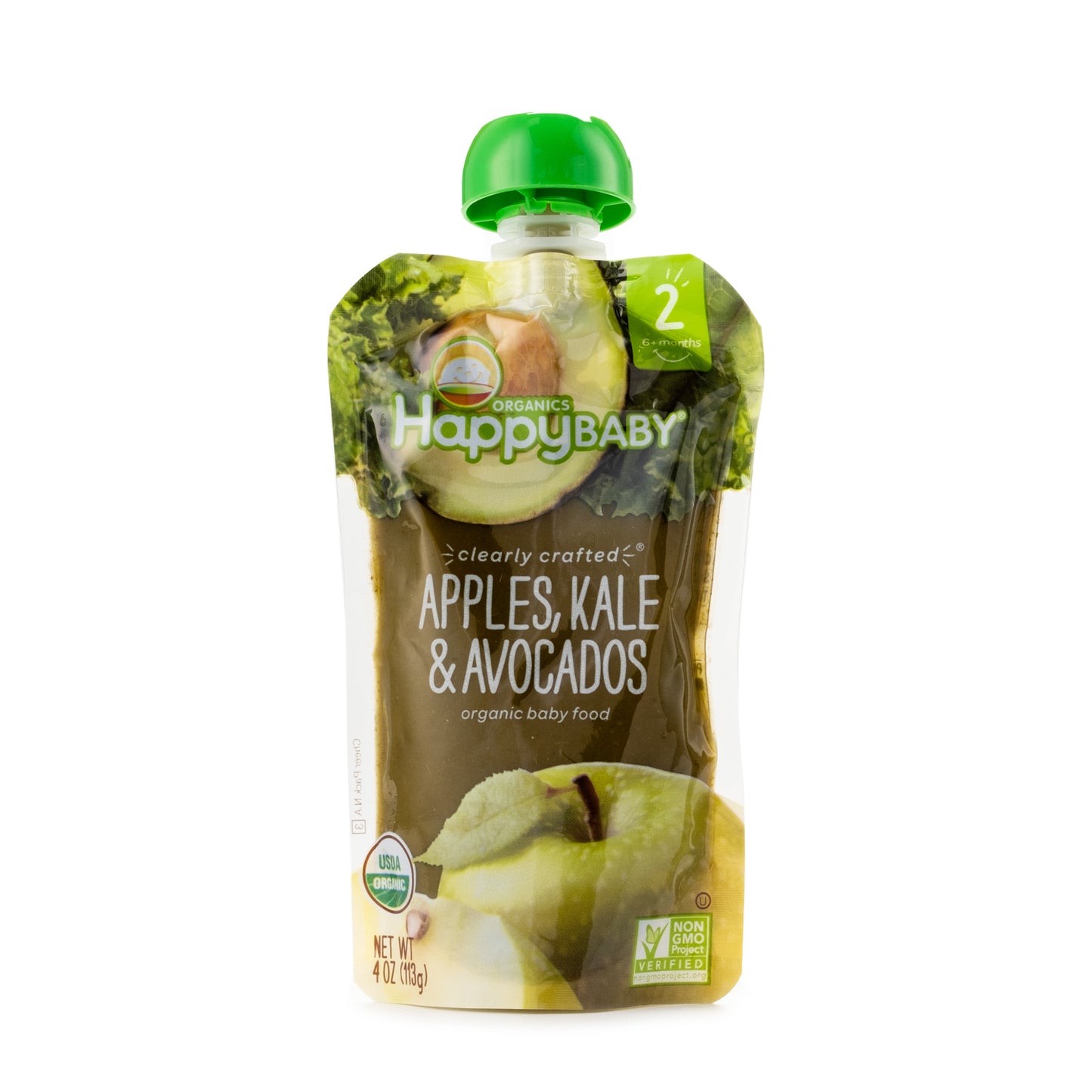 Happy Baby Clearly Crafted Apples, Kale & Avocados 113g