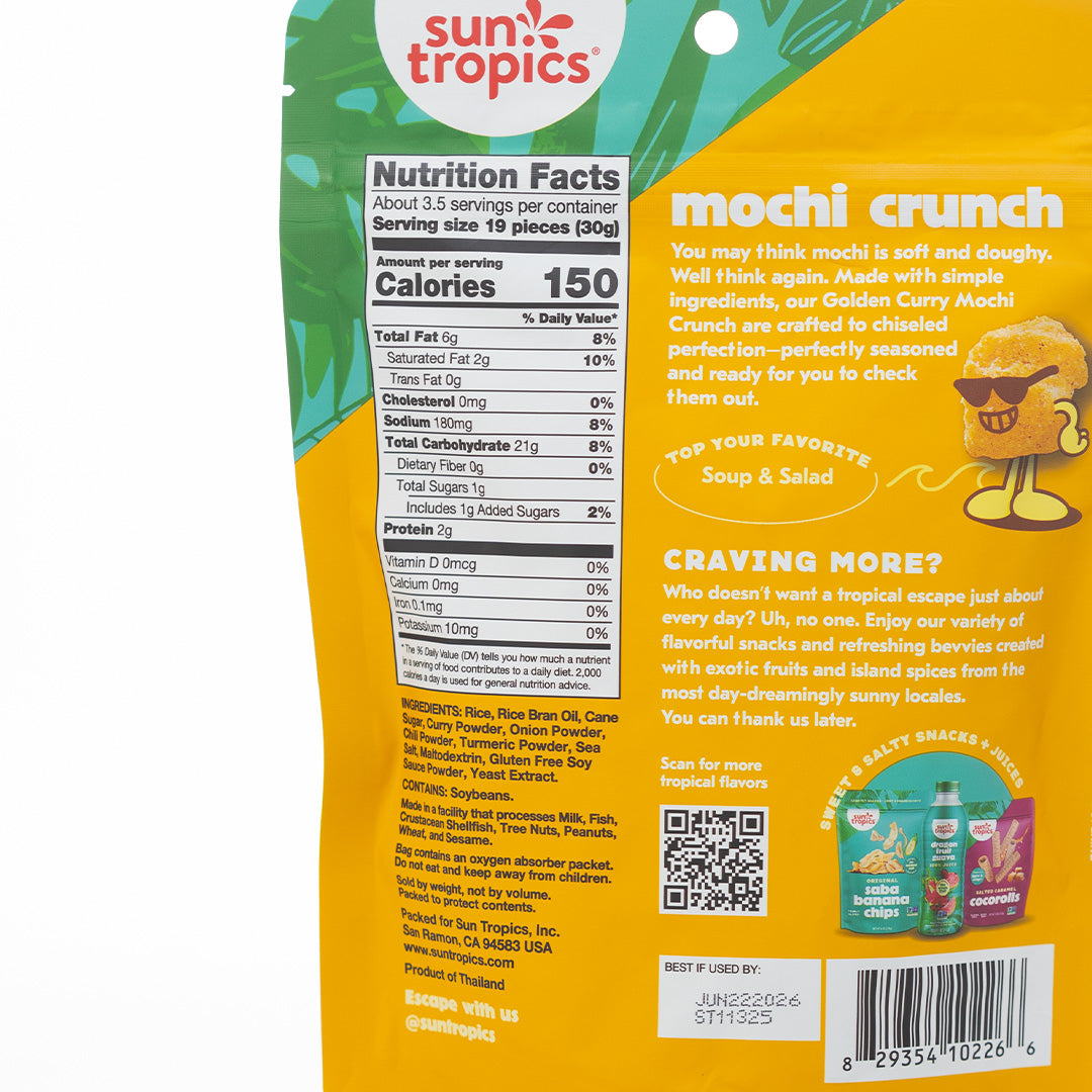 Sun Tropics Mochi Rice Bites Golden Curry 100g