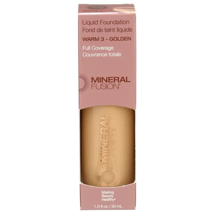 Mineral Fusion Liquid Foundation, Warm 3