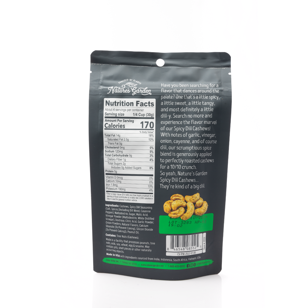 Nature's Garden Spicy Dill Cashews 113g