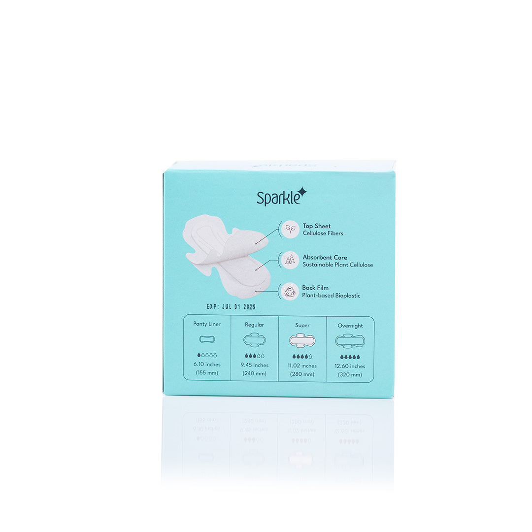 Sparkle Maxi Pads Super 10ct