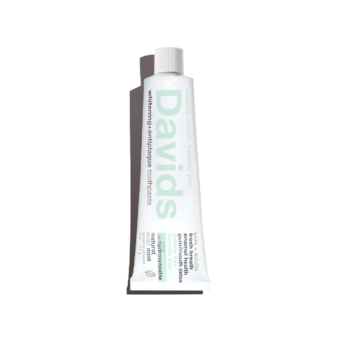 Davids Hydroxi Whitening and Enamel Health Fluoride Free Mild Mint Toothpaste 113g