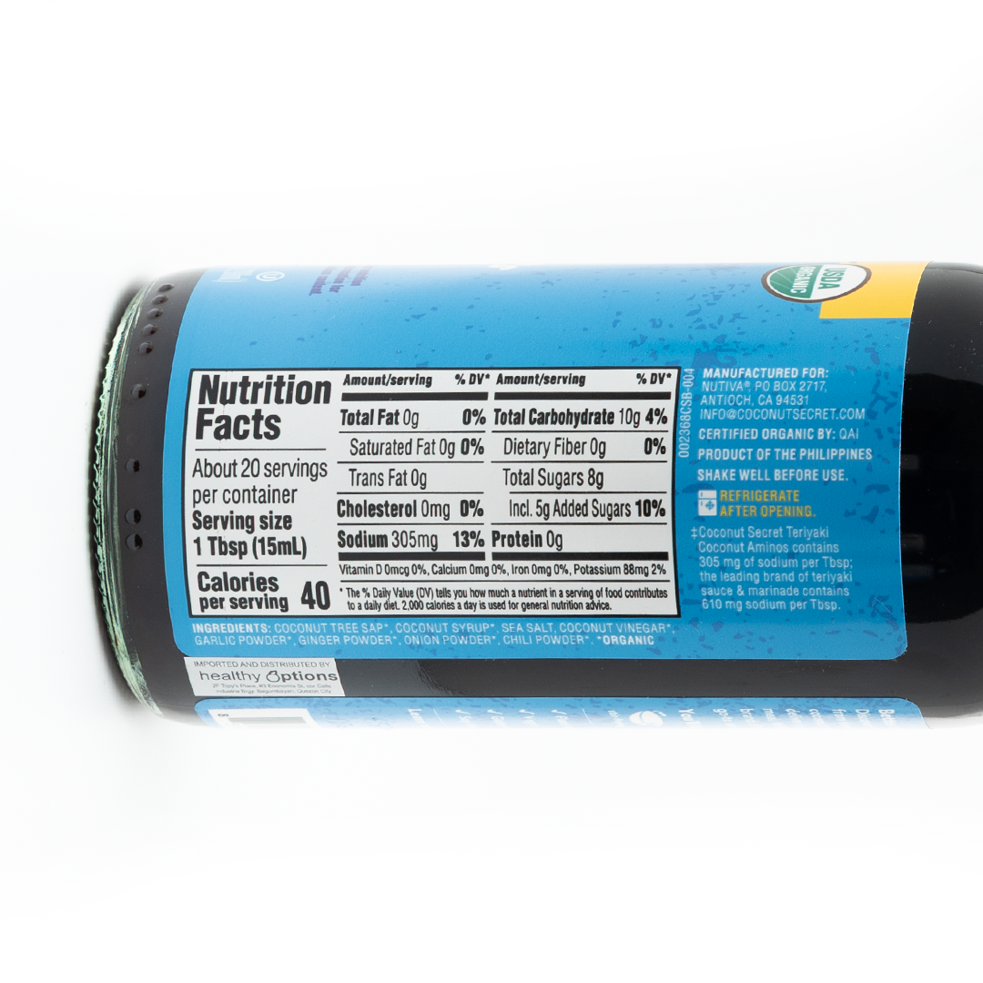 Coconut Secret Organic Coconut Aminos Teriyaki Sauce 295ml