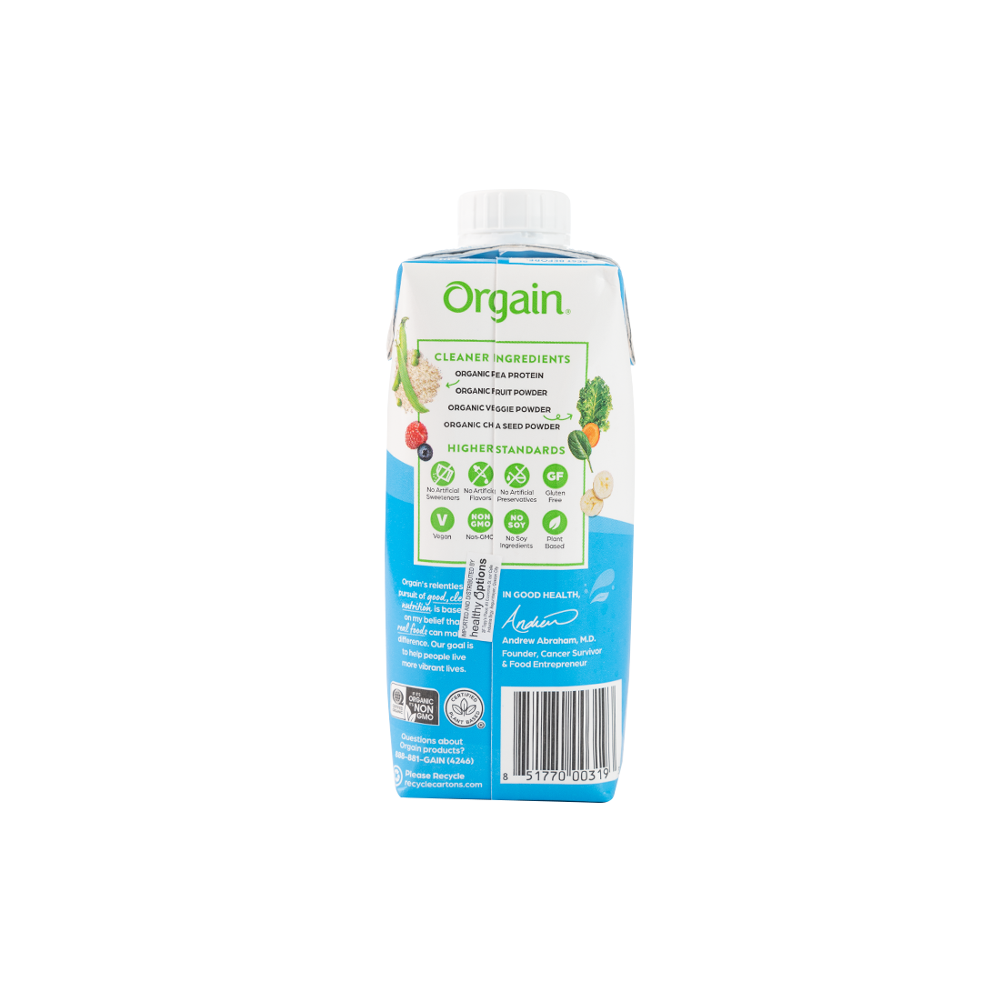 Orgain Organic Protein Shake Chocolate 330ml