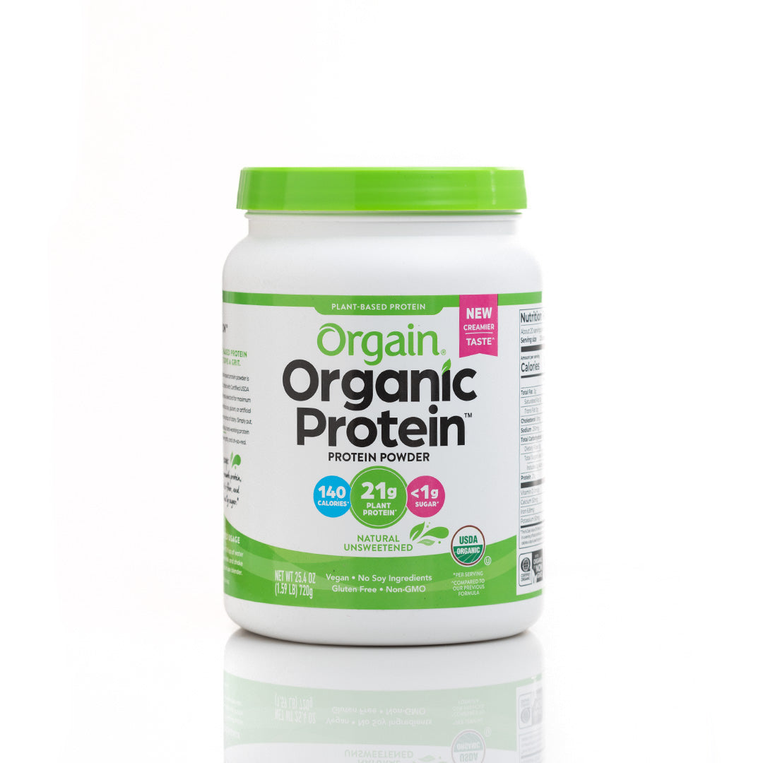 Orgain Plant-Based Organic Protein Powder Natural Unsweetened 720g