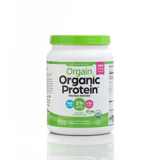 Orgain Plant-Based Organic Protein Powder Natural Unsweetened 720g