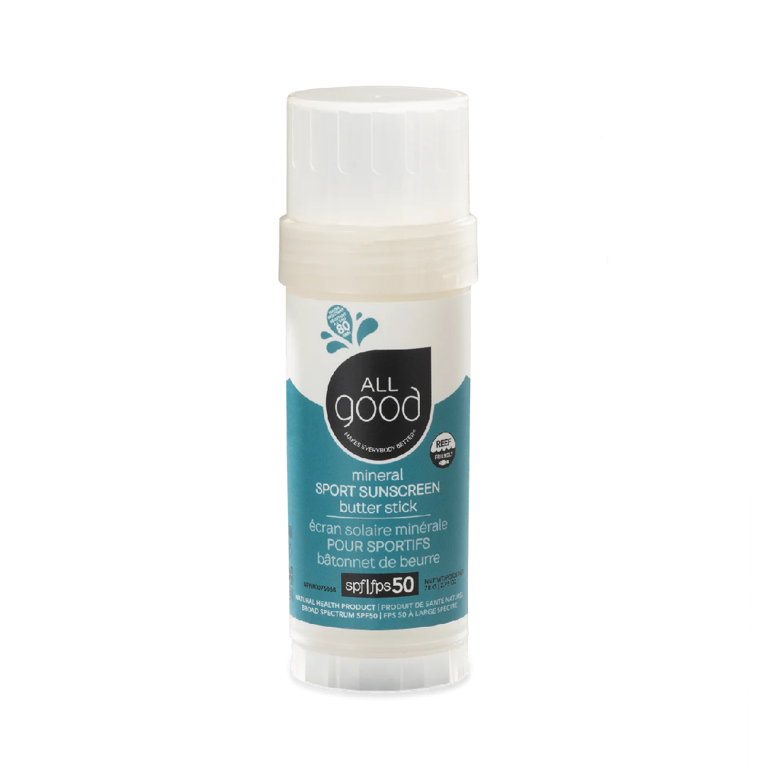 All Good Mineral Sport Sunscreen Butter Stick SPF 50 78g