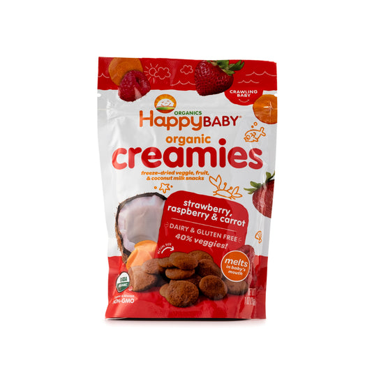 Happy Baby Organic Creamies Strawberry, Raspberry & Carrot 28g