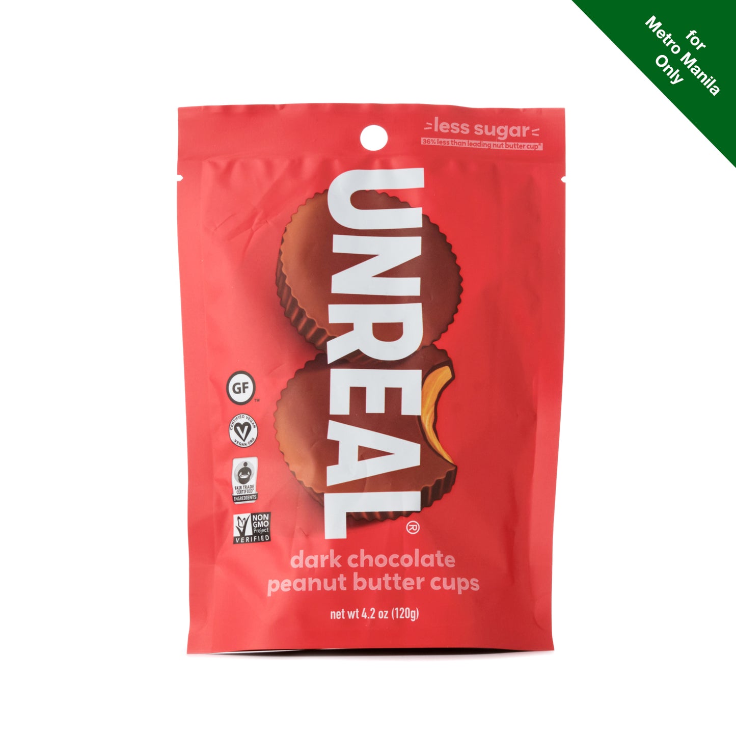 Unreal Dark Chocolate Peanut Butter Cups 120g