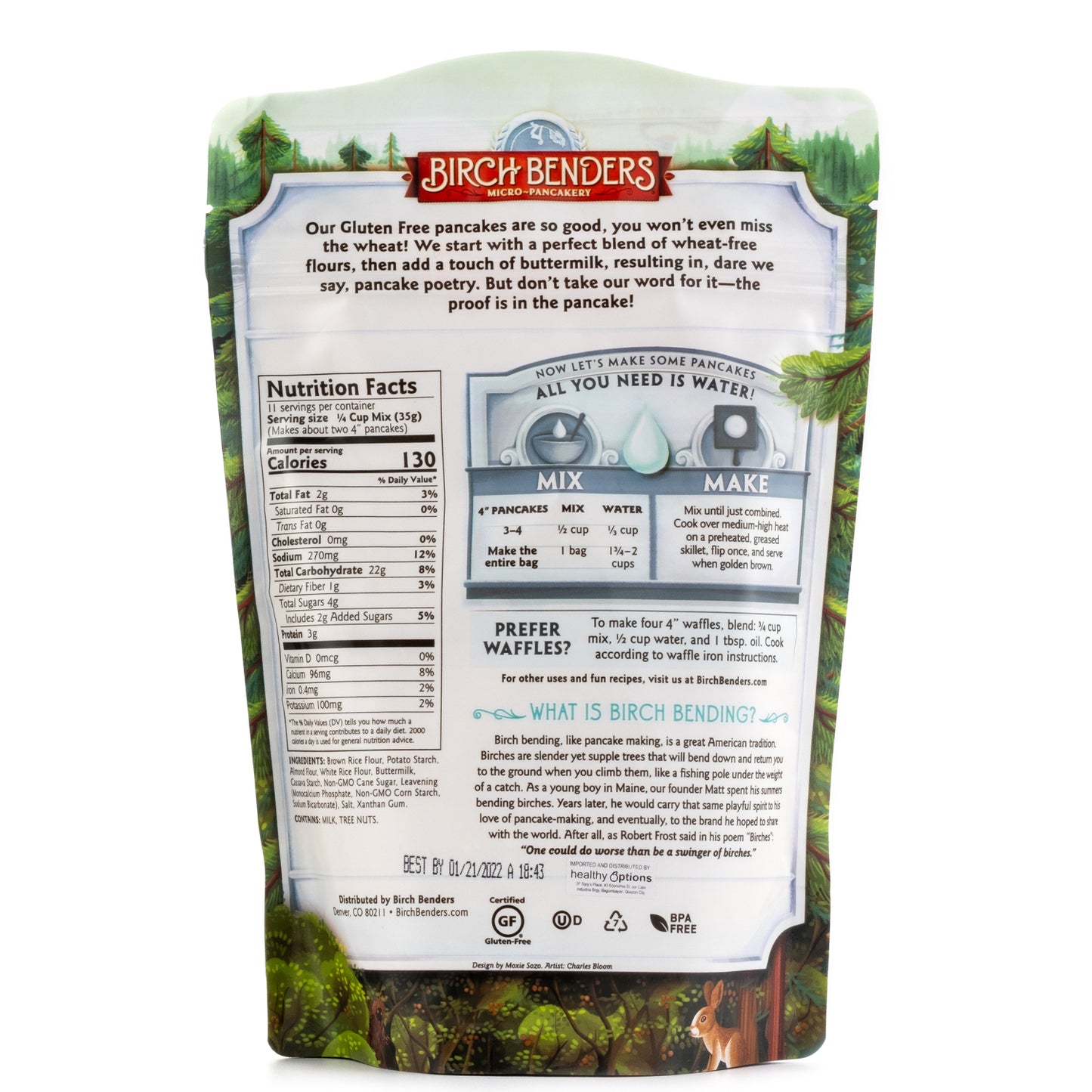 Birch Benders Gluten Free Pancake & Waffle Mix 397g