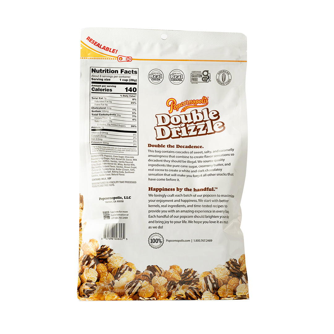 Popcornopolis Double Drizzle Popcorn 213g
