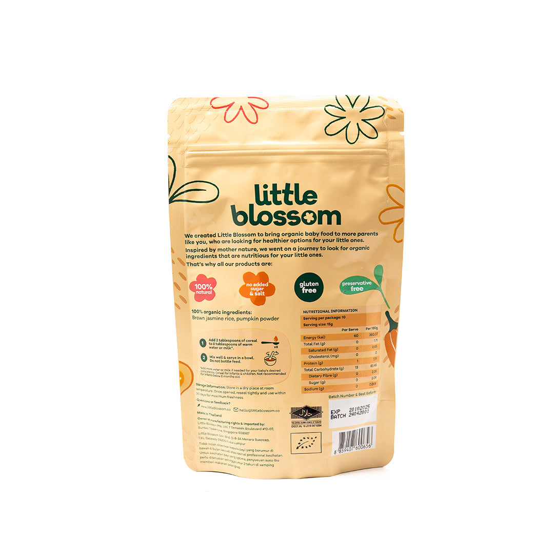 Little Blossom Organic Brown Rice Pumpkin Cereal 150g