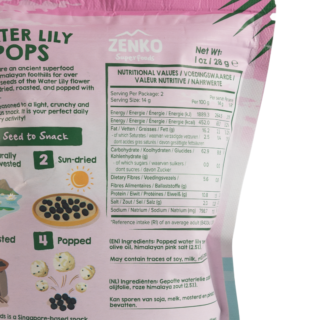 Zenko Superfoods Himalayan Pink Salt Water Lily Pops 28g