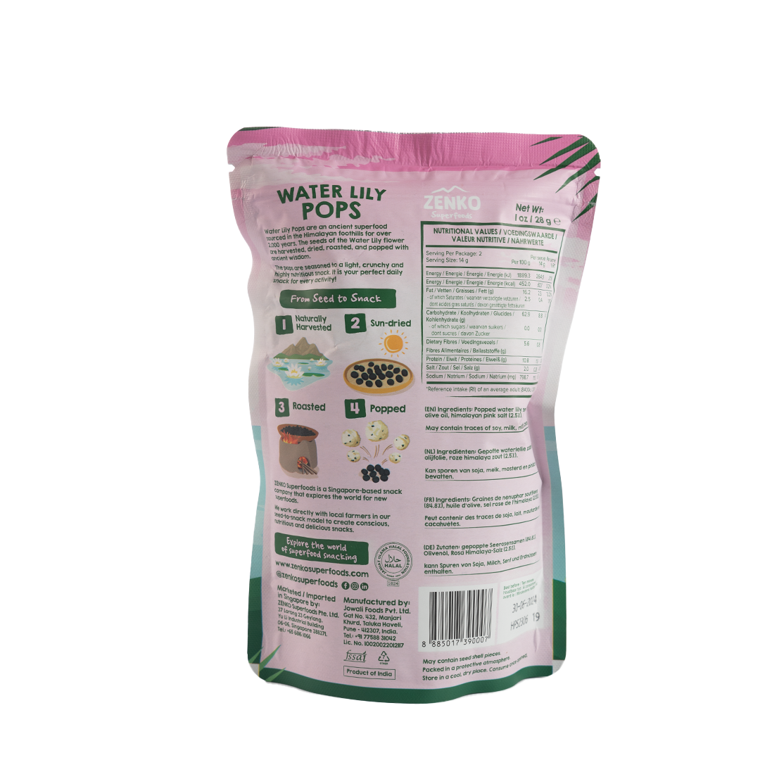 Zenko Superfoods Himalayan Pink Salt Water Lily Pops 28g