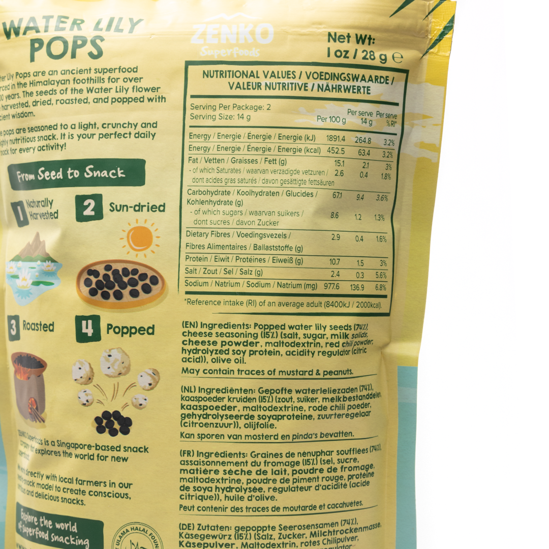 Zenko Superfoods Cheese Water Lily Pops 28g